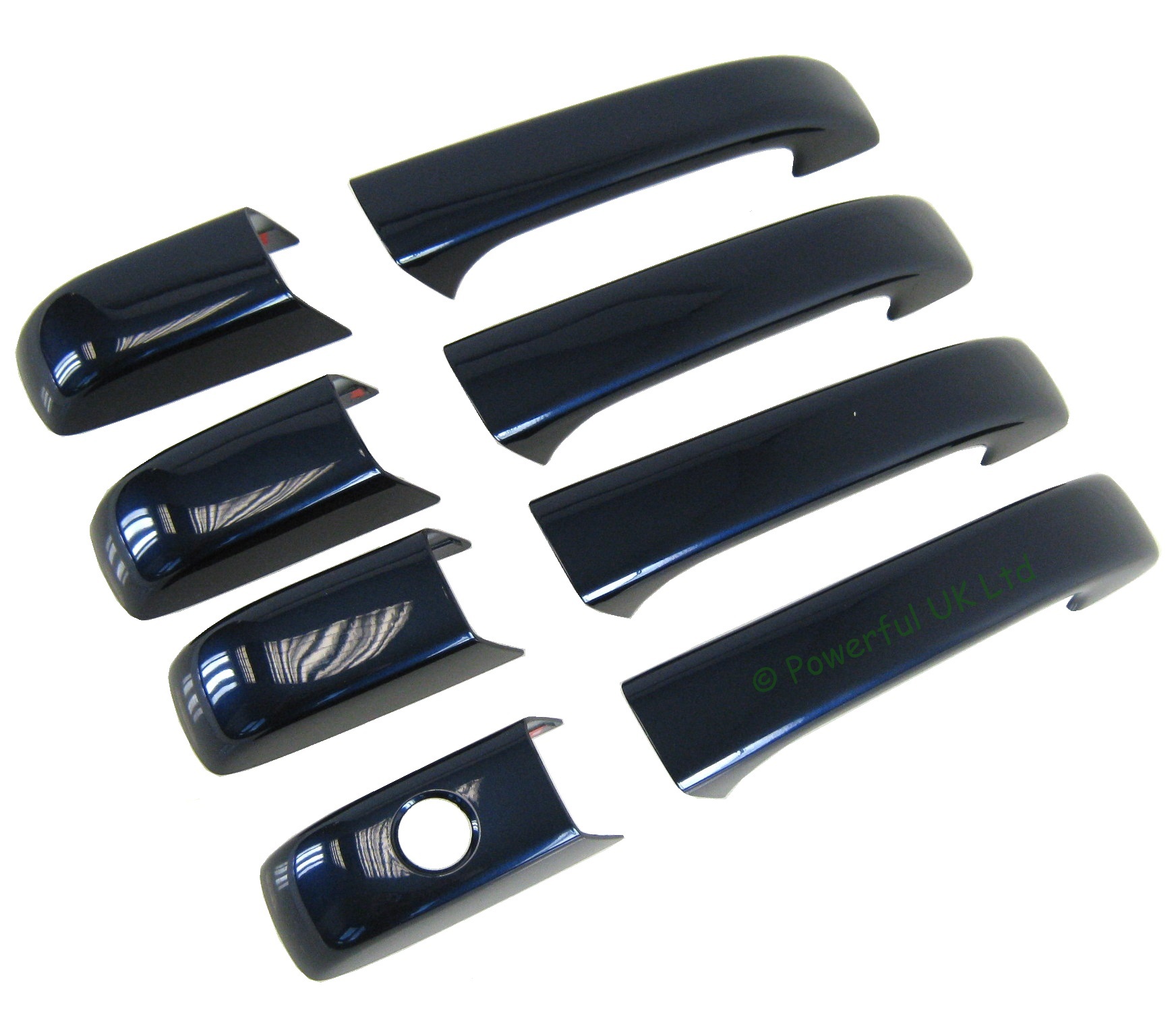 Oxford Blue replacement door handle covers Range Rover P38 skins kit
